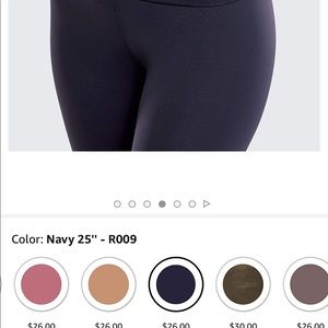 CRZ YOGA navy blue leggings